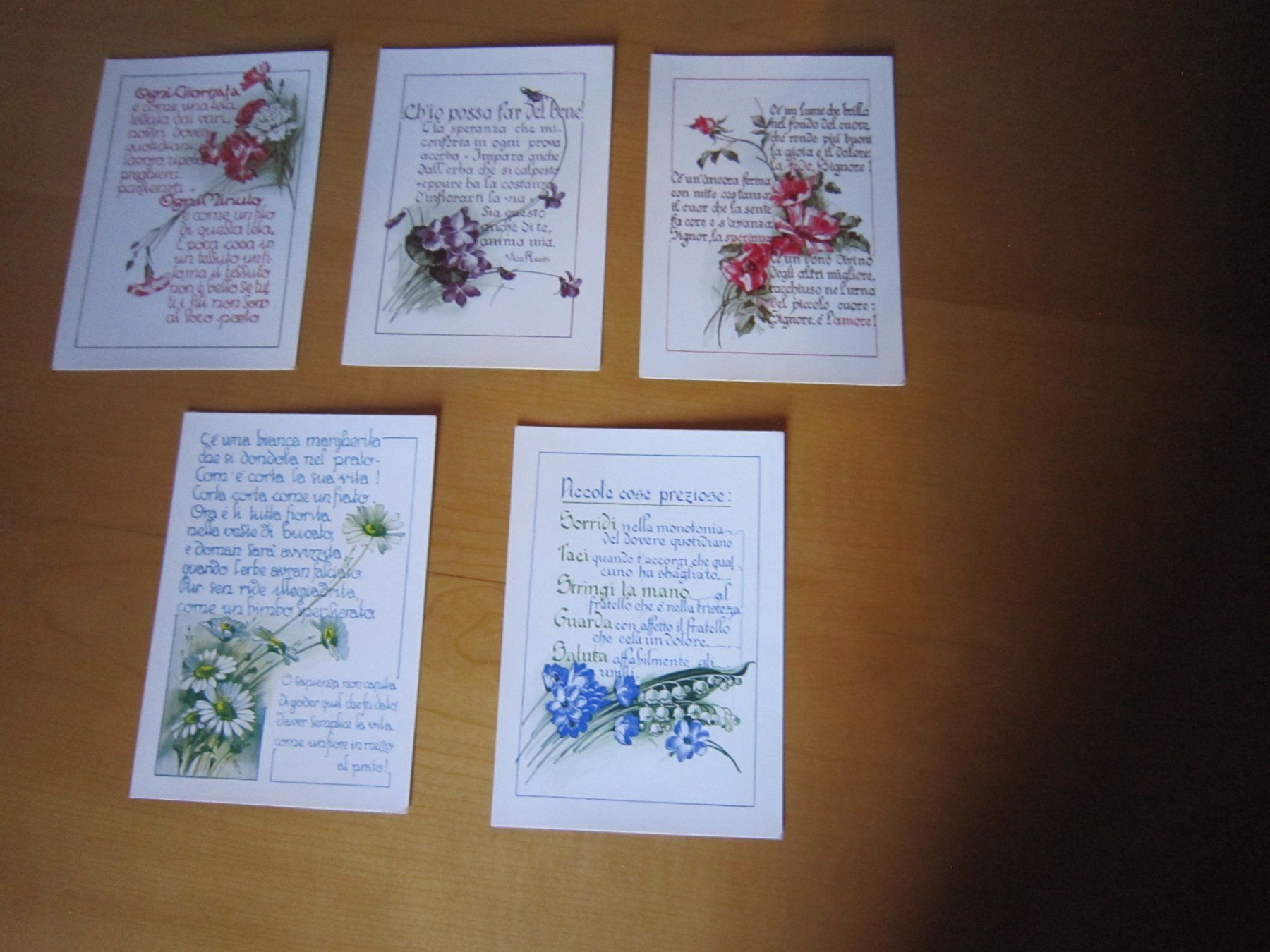 Cartes postales: No 10 Postkarten piccole cose preziose BLUMEN – D'occasion à Gordola par Polentaefung