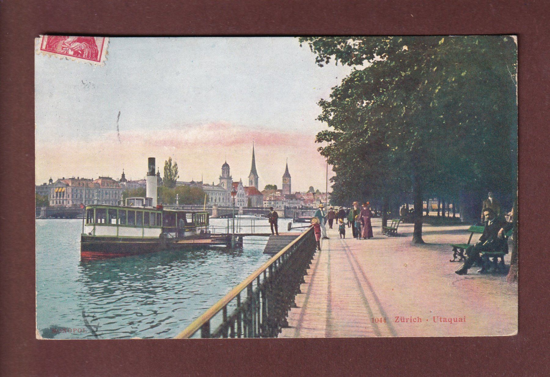 Cartes postales: ZÜRICH - Utoquai - 1910 – D'occasion à Pully par nicecards-shop
