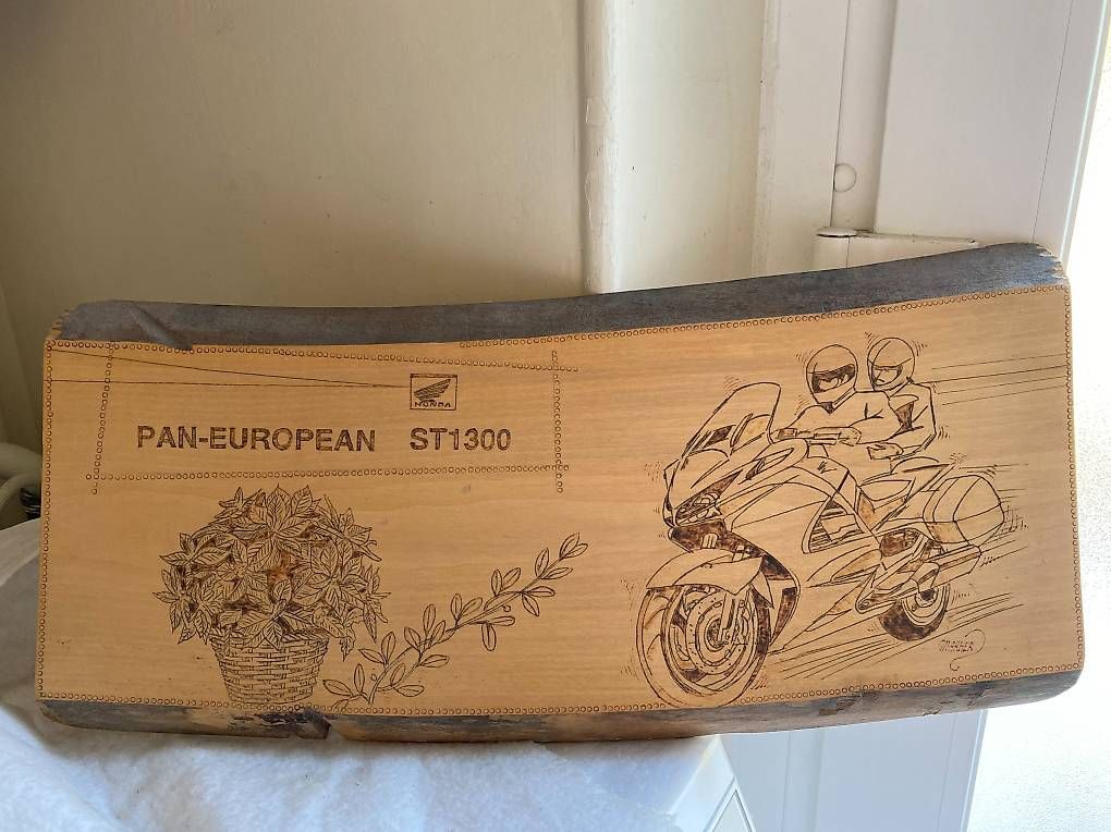 Libri: tableau en bois pyrogravure – Usato da Neuchâtel venduto da salade03