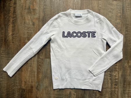 Lacoste Damenpullover, Weiss, Top Zustand, Grösse 36