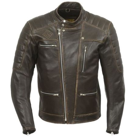 Ride and Sons Motorrad Leder Jacke Gr. L im Vintage Style