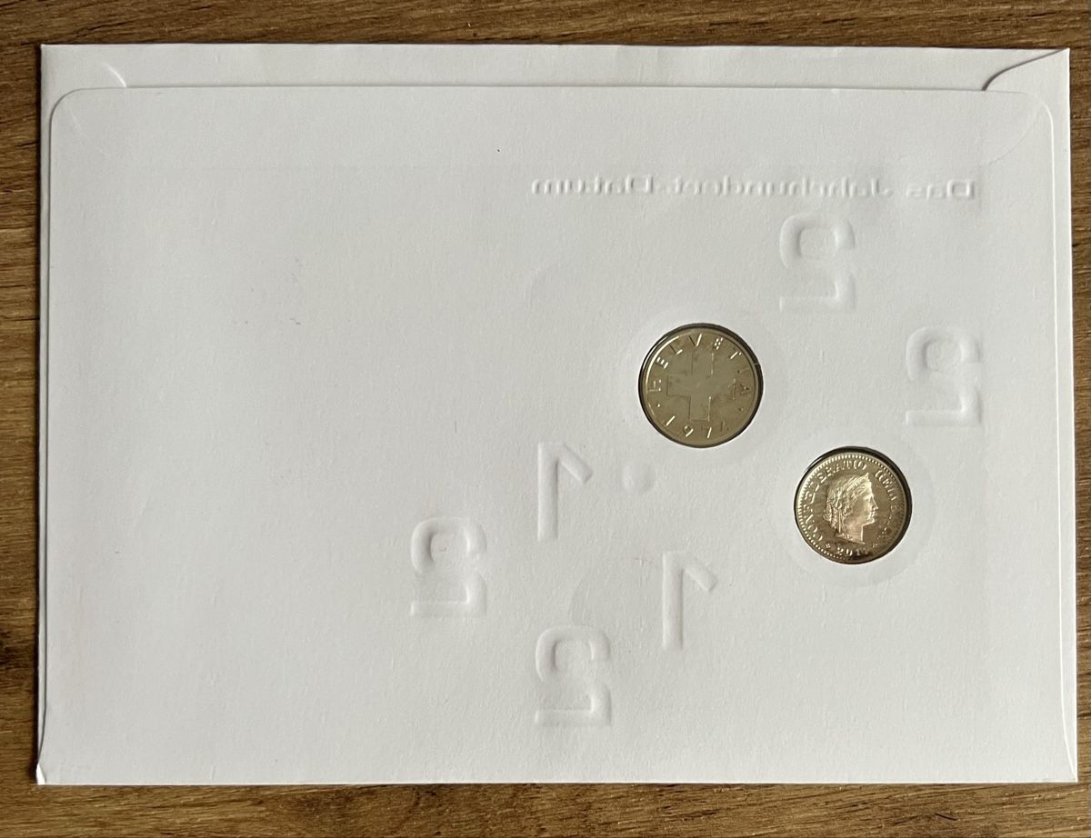 Toutes les monnaies: Schweizer Numisbrief von 2012  – D'occasion à Braunau par Desil2511 1