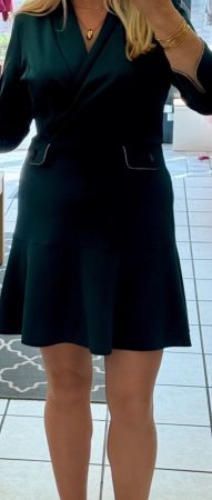 Viskose Kleid mit Volant, wie neu! L