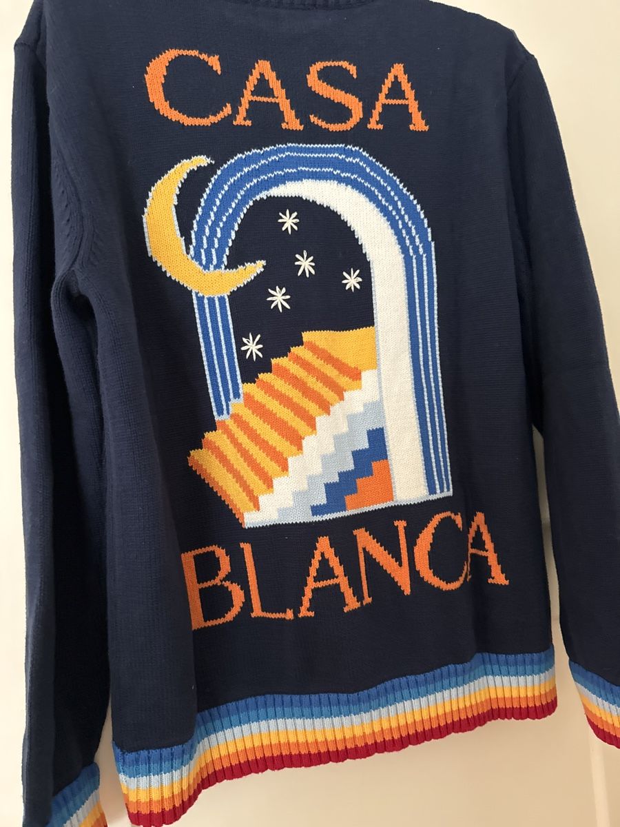 Maglioni & Felpe: Casablanca Navy Blue Pullover Gr. L – Nuovo e nell'imballaggio originale da Luzern venduto da TENDIMO 4