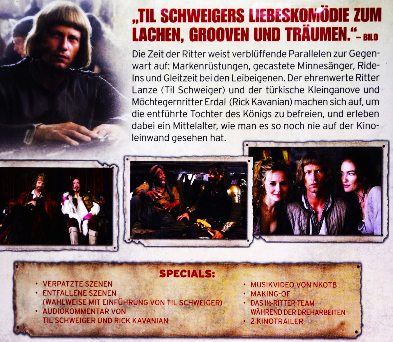 Tutti i DVDs: 1 1/2 RITTER / TIL SCHWEIGER / THOMAS GOTTSCHALT – Nuovo (secondo la descrizione) da Luzern venduto da piro12 2