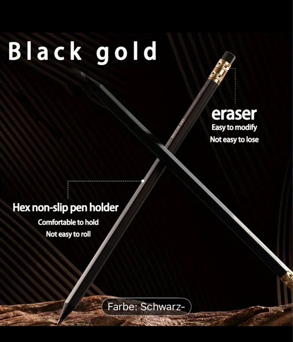 Matite, matite colorate & gessi: NUSİGN Bleistifte Set, Schwarz, 2B – Nuovo e nell'imballaggio originale da Kloten venduto da digi-Galaxy 1