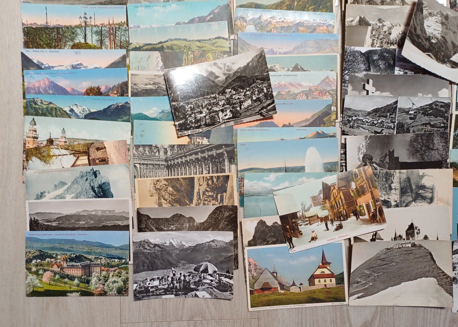Ansichtskarten: Lot ANSICHTSKARTEN Schweiz (120 Stk). – Gebraucht aus Brittnau von simionius 2