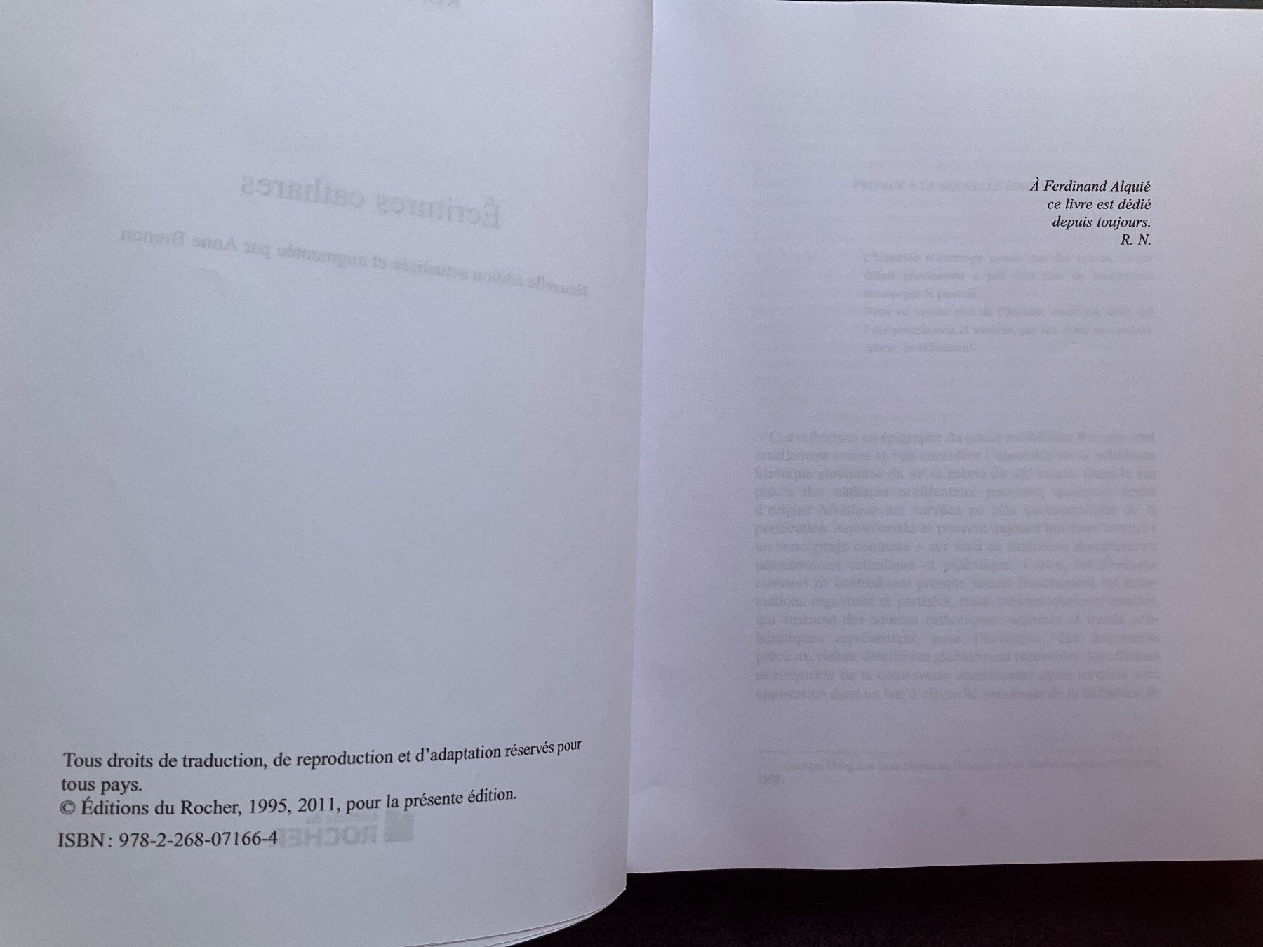 Bücher: Écritures cathares René Nelli édition 2011 – Gebraucht aus Avenches von Lactobacille 2