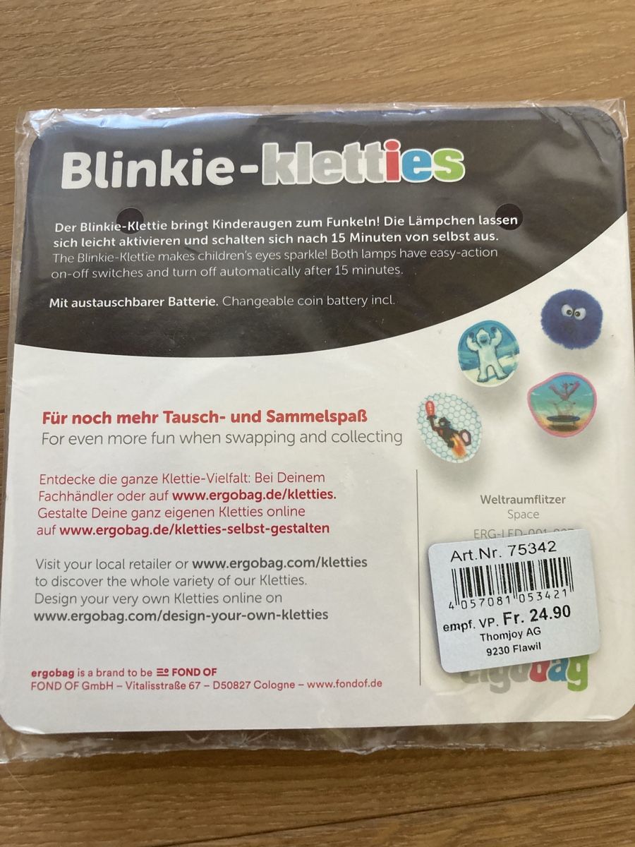 Ergobag Borse & Zaini: Kletties Ergobag Weltraum Space Mit Licht Neu – Nuovo e nell'imballaggio originale da Boll venduto da Jopp1 2