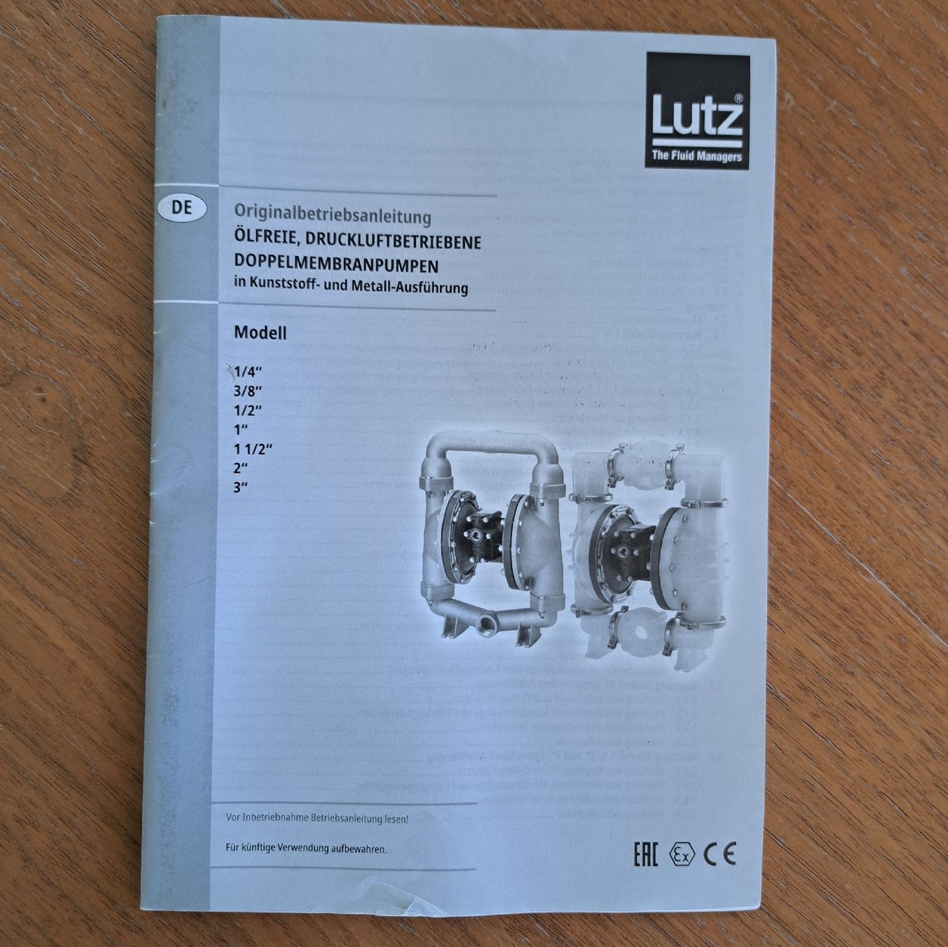 Pompe & Parti di ricambio: Doppelmembranpumpe - Lutz 1/2" PPT – Nuovo (secondo la descrizione) da Reinach BL venduto da HT20 5