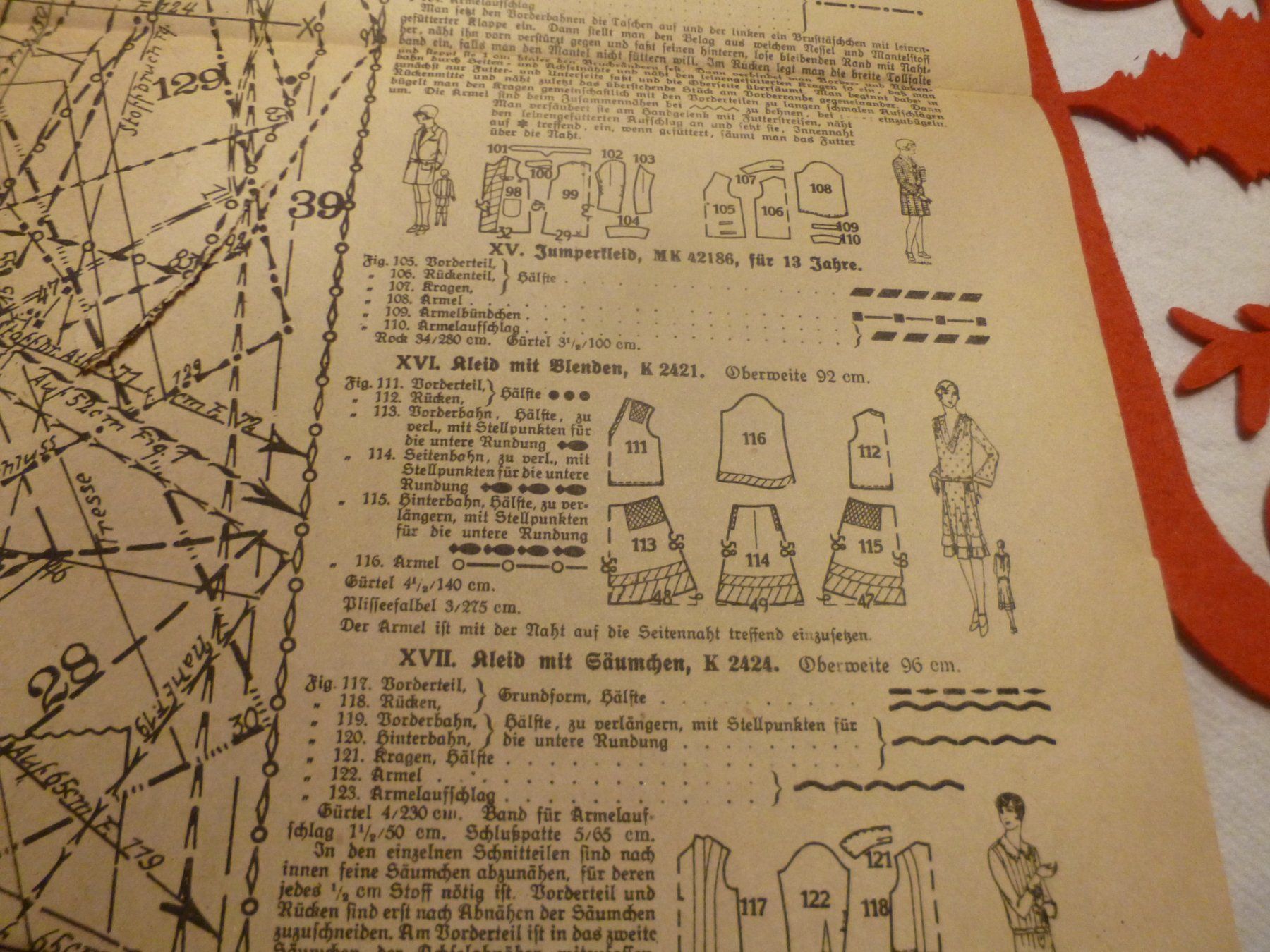 Schnittmuster: Modenschau  Schnittbogen 1929 Design Art De Co Schneider Mod – Gebraucht aus Luzern von leseratte24 8