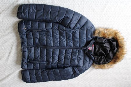 veste hiver bleu