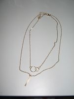 Doppellagige Kette goldfarbig