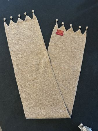 Schal 100% Wolle beige ungetragen.