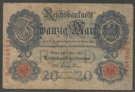 DEUTSCHES REICH - 20 REICHSMARK, BERLIN, 08. JUNI 1923