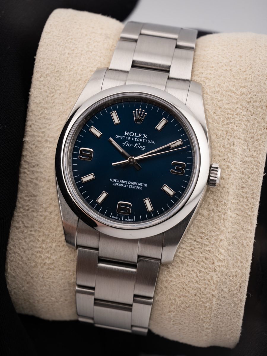 Rolex Orologi: Rolex Air King 34mm Blau – Usato da Zürich venduto da Timely_Deals