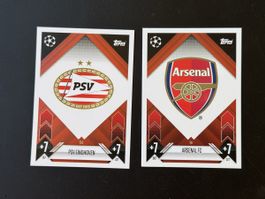 Cartes Match Attax PSV - Arsenal état neuf