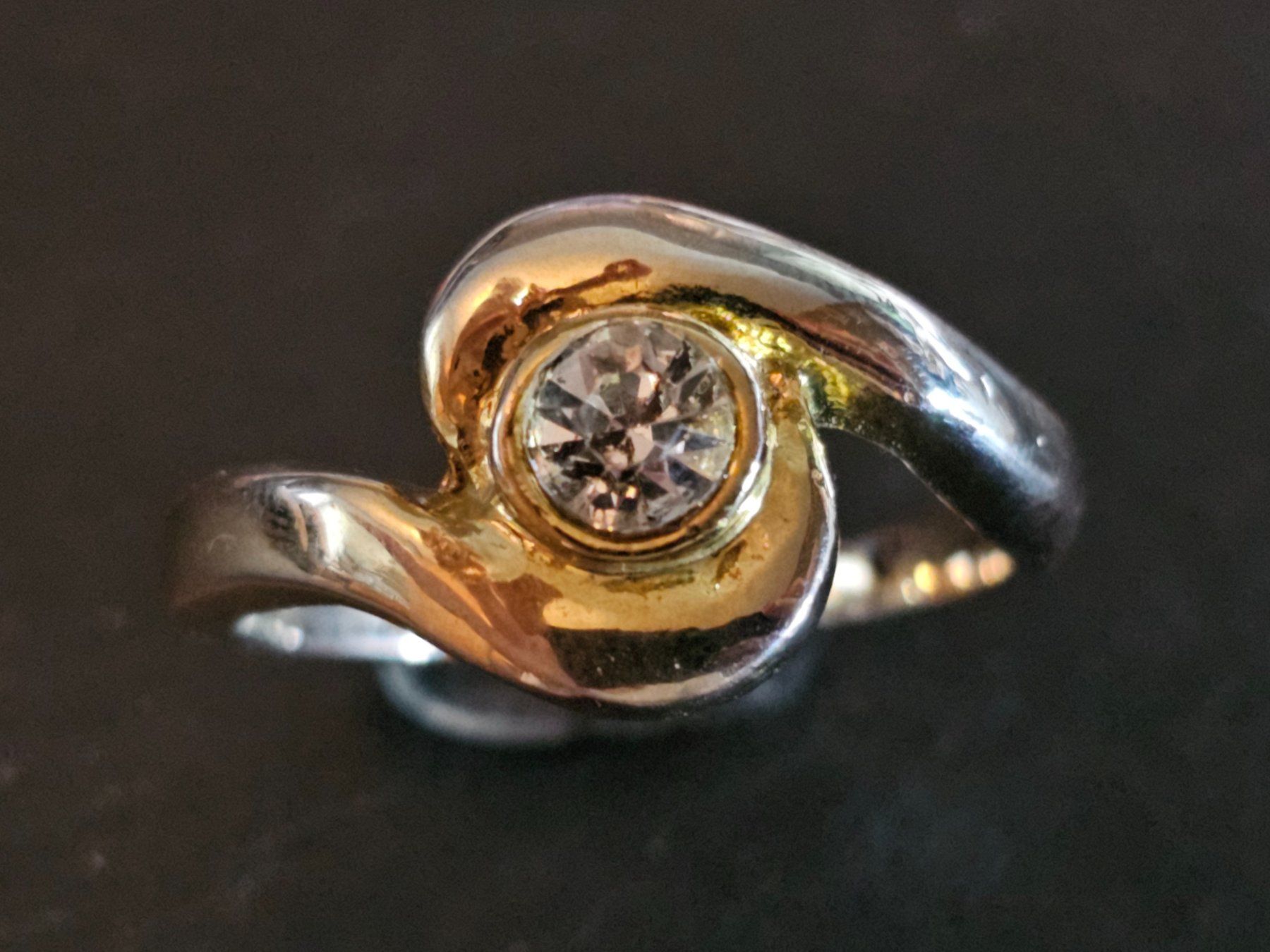 Anelli: AKTION Gelb gold Ring massiv Stein Geschenk Modeschmuck 4.6 – Nuovo (secondo la descrizione) da Riedt b. Erlen venduto da Gottestraene 6