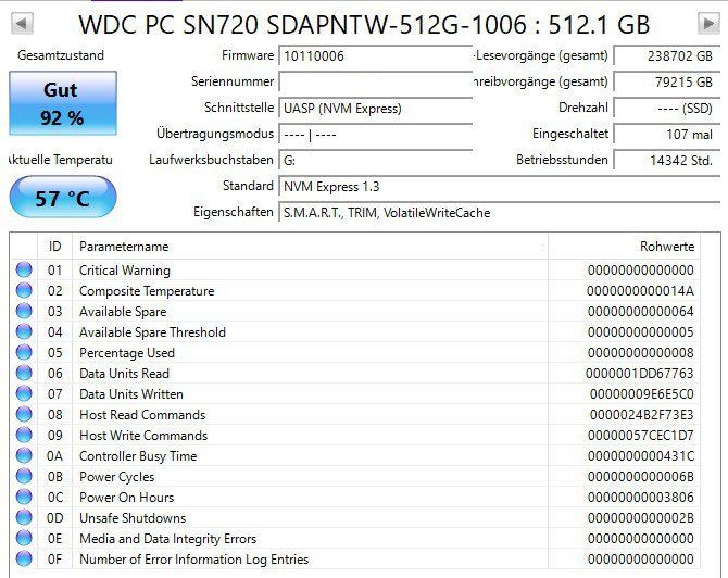 Western Digital Dischi rigidi: Western Digital SN720 SSD - 512 GB – Usato da St.Gallen venduto da Pheban 1