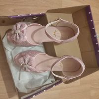 Neue rosa Glitzer-Sandalen Gr. 37  festliche Schuhe