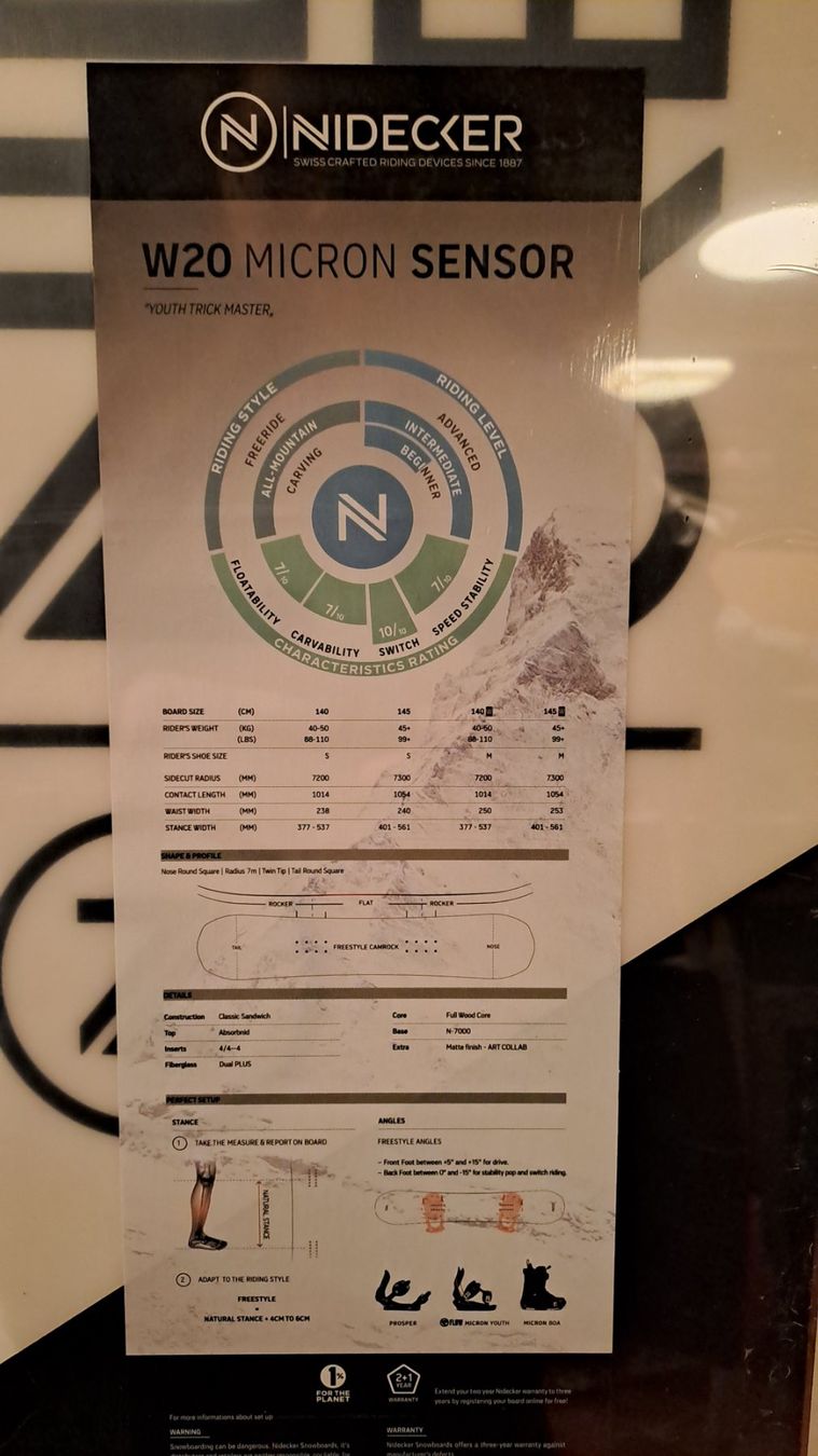 Nidecker Board: NEU! Nidecker Snowboard 140 W – Nuovo e nell'imballaggio originale da Oberrieden venduto da Raja011 6