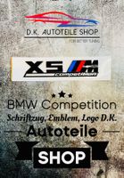 BMW X5M Competition Emblem Logo Schriftzug Schwarz glänzend