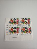 Briefmarken Helvetia 1988 Tinguely - 4er Block