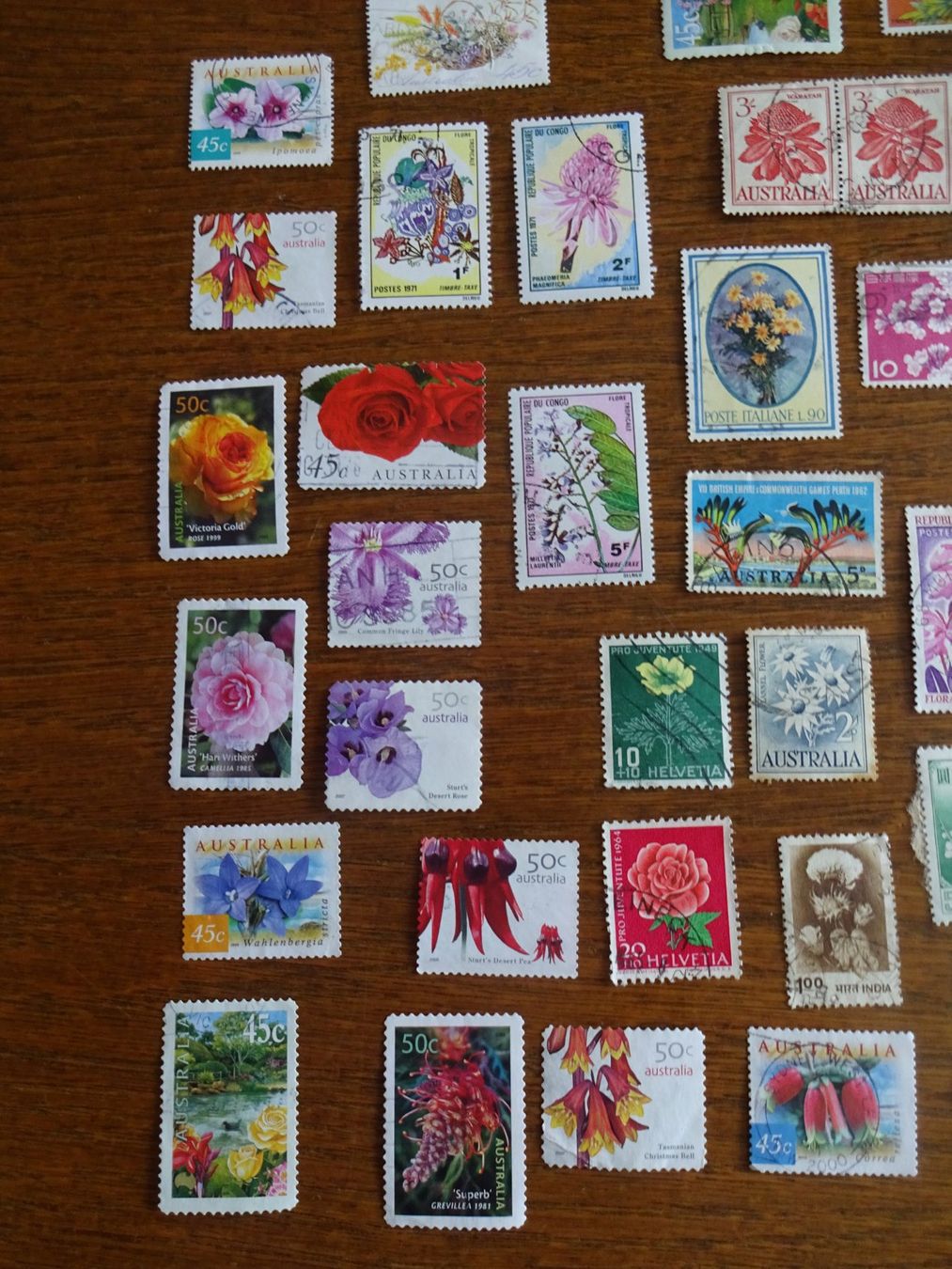 Alle Briefmarken: Briefmarken - Thema "Blumen" – Gebraucht aus Cham von mktreasure 1