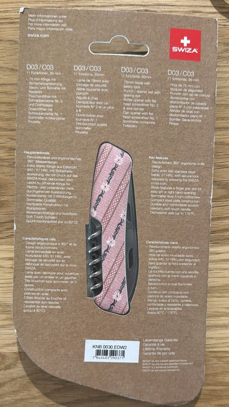 Swiza Coltelli tascabile: SWIZA D03 11 FUNCTIONS TASCHENMESSER – Nuovo e nell'imballaggio originale da Zürich venduto da Frei-Occasionen 1