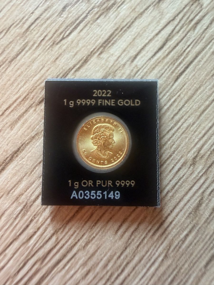 Alle Münzen: 1g Gold Maple Leaf – Neu und originalverpackt aus Glis von bfe_ghf5