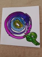 Handgemachte Bei mir Karte mit Umschlag - 15 cm X 15 cm.