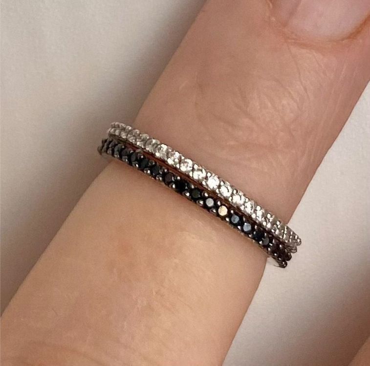 Anelli: Ring Alliance fein schwarz Zirkonia Silber Statement 50 – Nuovo e nell'imballaggio originale da Zürich venduto da goldfisch.schmuck 2