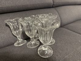 Eisgläser 6er Set Vintage Italien „Fidenza“