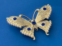 Luxus Elegante  Brosche Schmetterling 🦋 Farbe: Gold