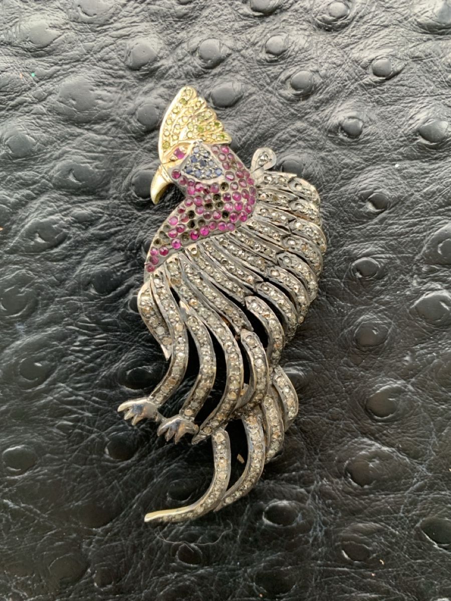 Anhänger: Vogel Anhänger aus Silber mit Diamanten – Gebraucht aus Birsfelden von Exclusivity 2