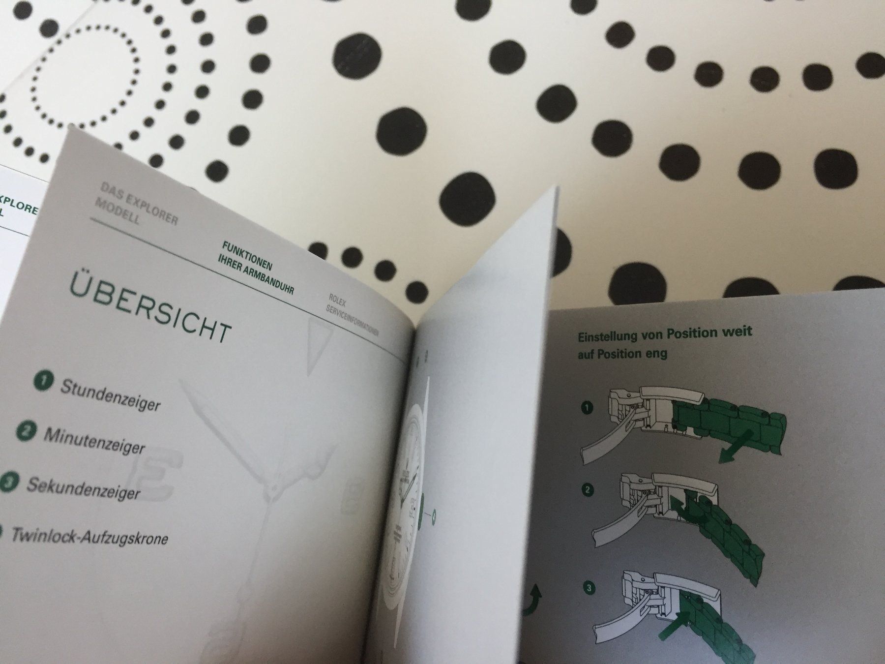 Dokumente: ROLEX EXPLORER - OPERATING INSTRUCTIONS - DE !!! – Neu (gemäss Beschreibung) aus Epalinges von dream-watch 3