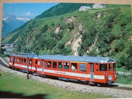FO Furka-Oberalp-Bahn Pendelzug BDeh 2/4 Nr. 41, Realp am 4.