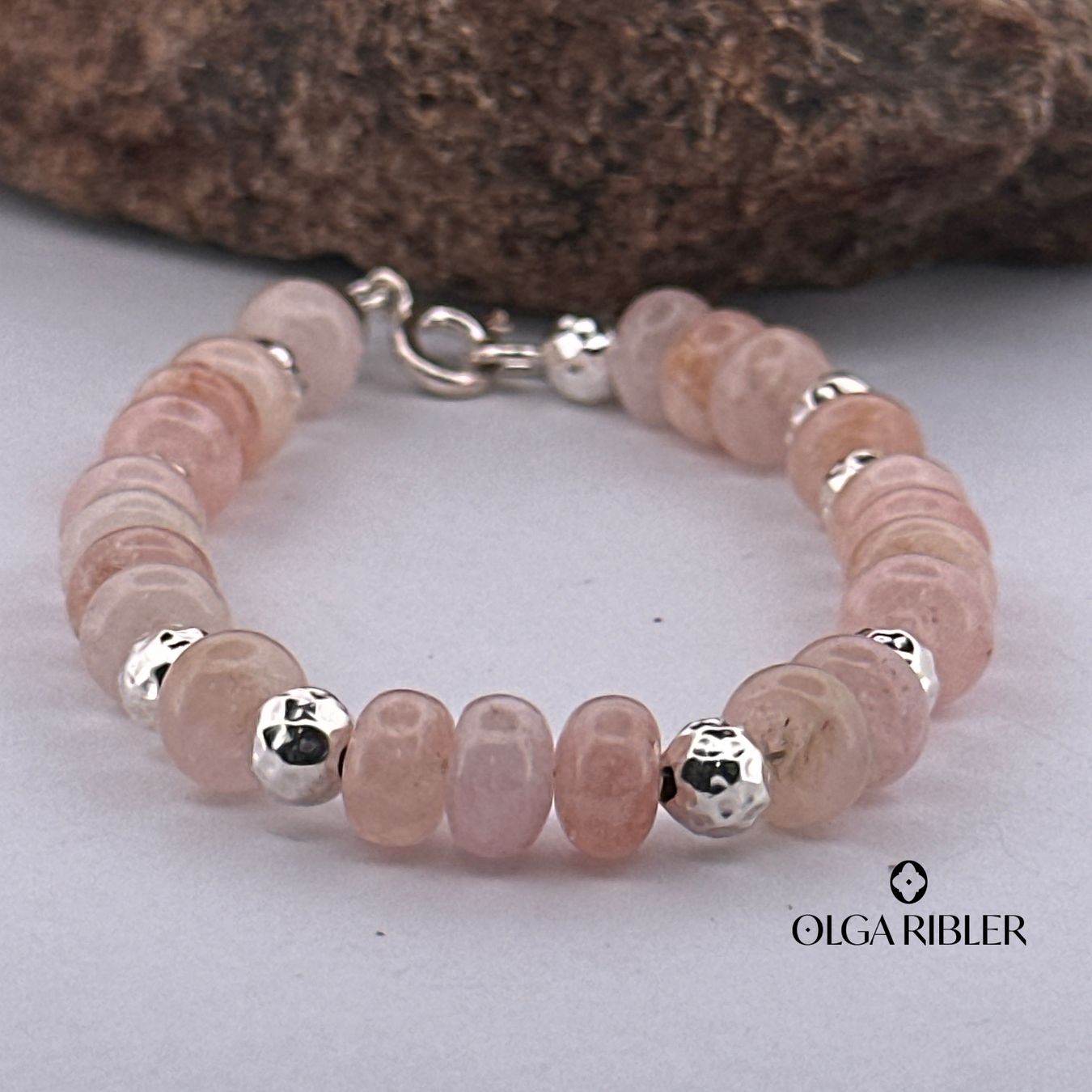 Olga Ribler Bracciali & Braccialetti: Armband mit Rosenquarz – Nuovo (secondo la descrizione) da Luzern venduto da MonikaS03