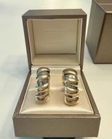 Boucles d’oreilles Clip BULGARI "Tubogas" – Or jaune 18K & A