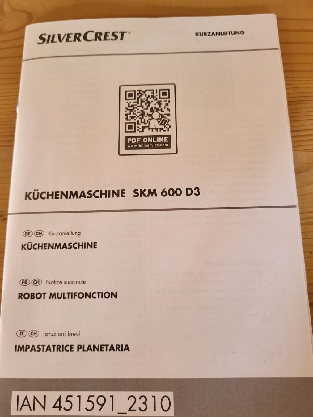 SilverCrest Elettrodomestici da cucina: Silver Crest Küchenmaschine SKM 600D3 – Nuovo e nell'imballaggio originale da Diessenhofen venduto da Osio 2