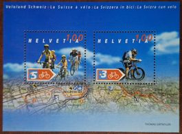 Véloland Suisse - Timbres Helvetia **