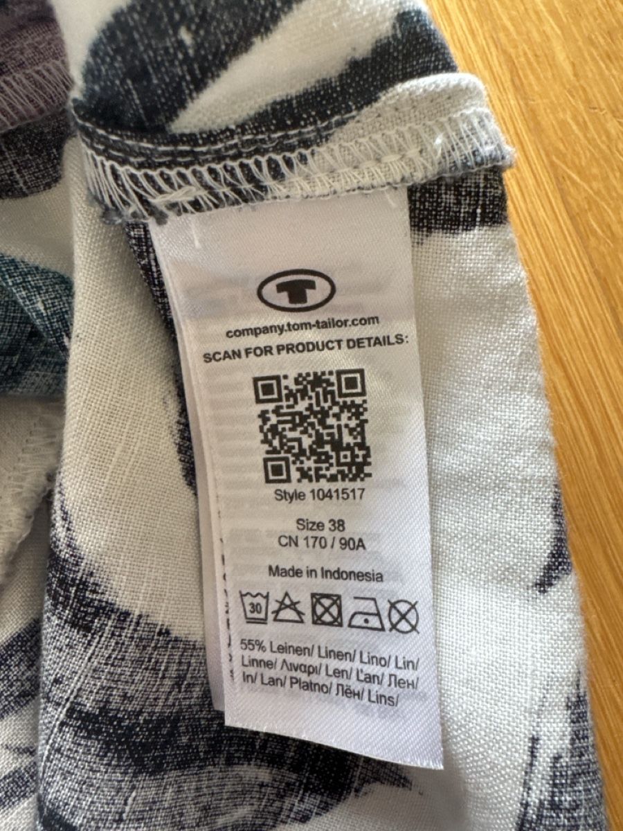 Tom Tailor Vestiti: Tom Tailor: Schönes Leinenkleid 38-40 – Nuovo (secondo la descrizione) da Füllinsdorf venduto da Nanna22 3