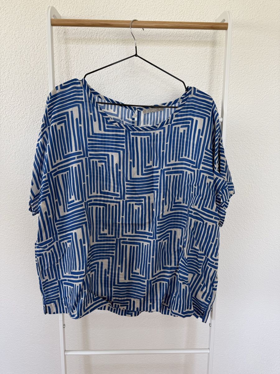 Nile Chemisiers: Nile Bluse blau/beige Gr. XL – D'occasion à Kloten par ble_78dj 1