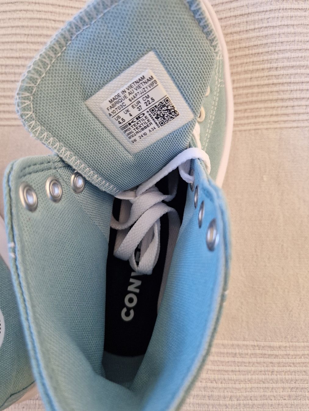 Converse Scarpe da uomo: Converse All Star Move High, hellblau, Gr. 37 – Nuovo e nell'imballaggio originale da Zürich venduto da stefanella 1