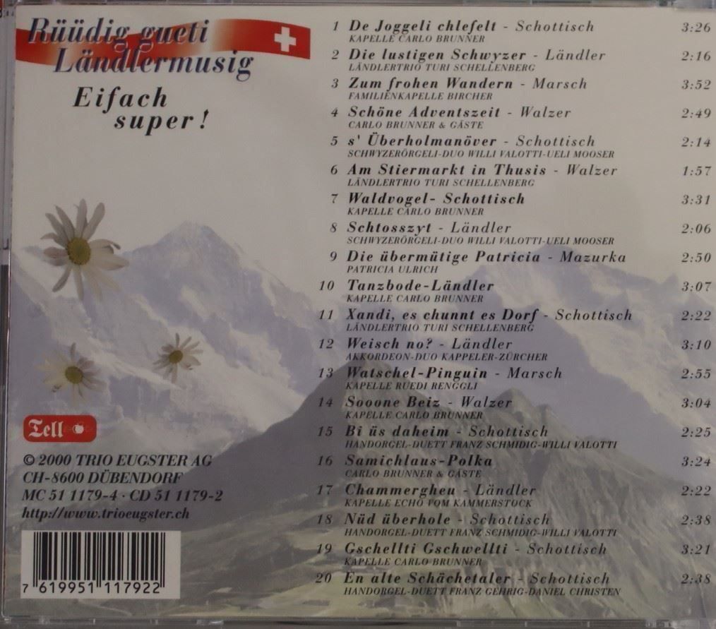 CD: Rüüdig Gueti Ländlermusig – Usato da Luzern venduto da CONTENTI 2