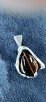 Wunderschön Tigerauge Silber 925 Silber Anhänger, Handmade