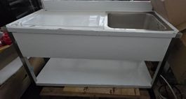 Spülbecken Gastro mit Unterschrank Edelstahl gebraucht