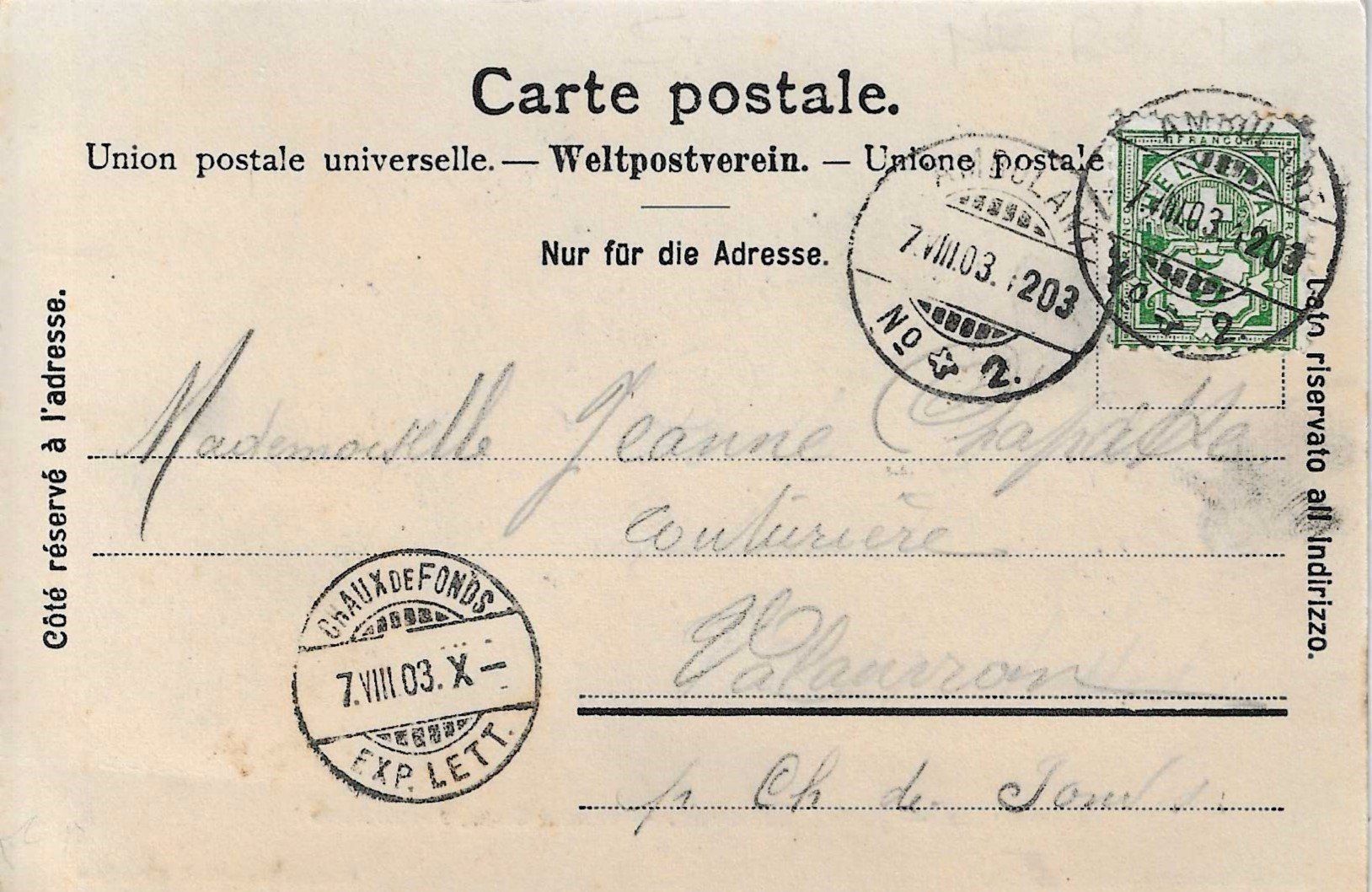 Cartoline postali: Auvernier - Hôtel Bellevue – Usato da Savagnier venduto da Ne2065 1