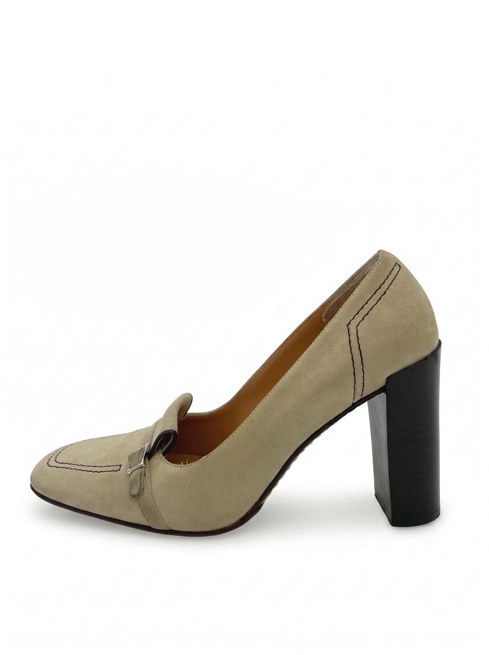 Bally Damenschuhe: Bally Suede Buckle Klassischer Pump EU 36.5 Beige – Gebraucht aus Zürich von shoe_shop