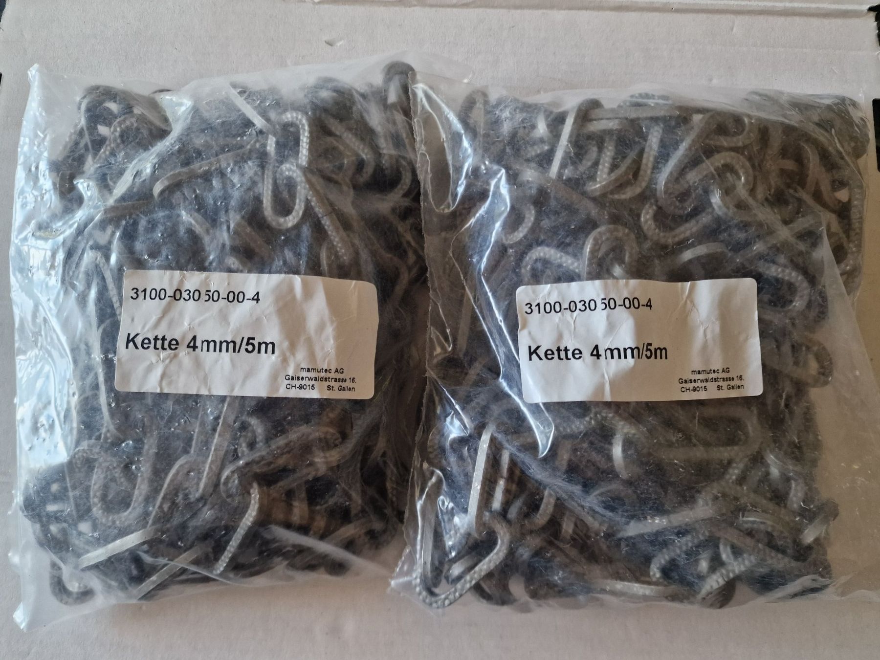 Tutti gli attrezzi: 2 Stück 4mm 5m Kette Eisenkette – Nuovo e nell'imballaggio originale da Uerkheim venduto da Kaufoption